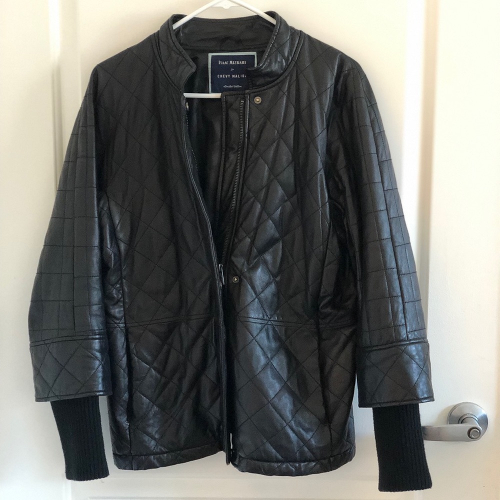 Isaac Mizrahi Faux leather jacket